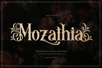 Mozathia Font: Bold Elegance for Creative Design Projects