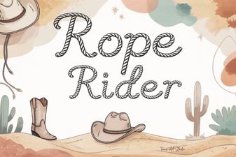 Rope Rider Font: Bold Western Typography for Creative Projects
