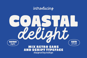 Coastal Delight Font for Breezy Creative Designs
