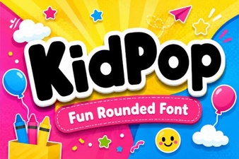 Kidpop Font – Fun and Playful Display Typeface for Creative Projects