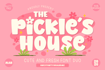 The Pickles House Font – Quirky Display Typeface for Creative Projects