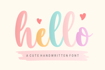 Discover Hello Font: a Cheerful Typeface for Creative Projects