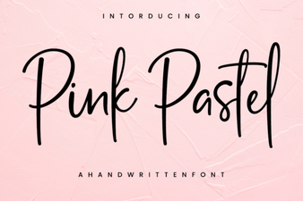 Charming Pink Pastel Font for Creative Projects