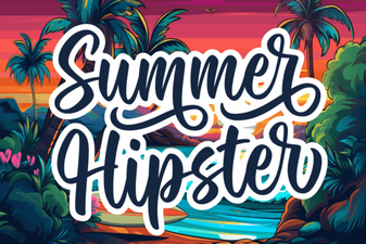 Summer Hipster Font - Trendy Script Font for Creative Designs