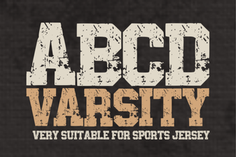 Abcd Varsity Font Free Download - Bold Slab Serif Typeface for Sports Designs